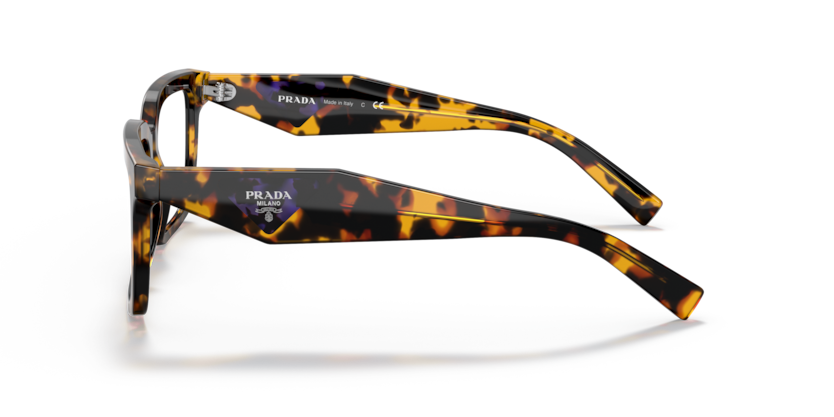 PRADA PLASTIC SQUARE HONEY TORTOISE FULL FRAME