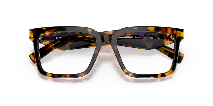 PRADA PLASTIC SQUARE HONEY TORTOISE FULL FRAME
