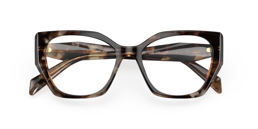 PRADA PLASTIC BUTTERFLY CARAMEL TORTOISE FULL FRAME