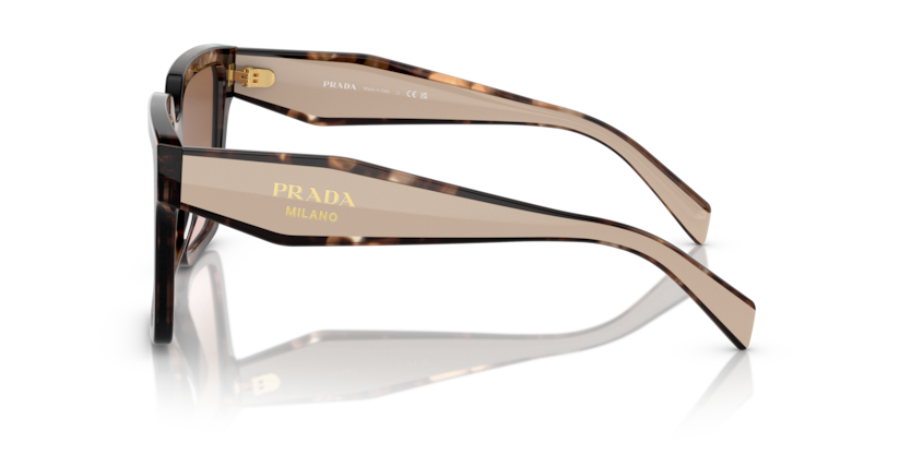 PRADA PLASTIC SQUARE CARAMEL TORTOISE FULL SUNGLASS