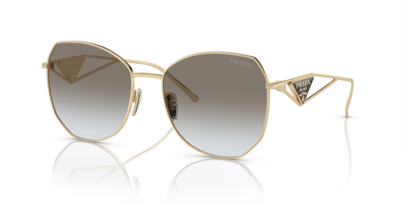 PRADA METAL IRREGULAR PALE GOLD FULL SUNGLASS