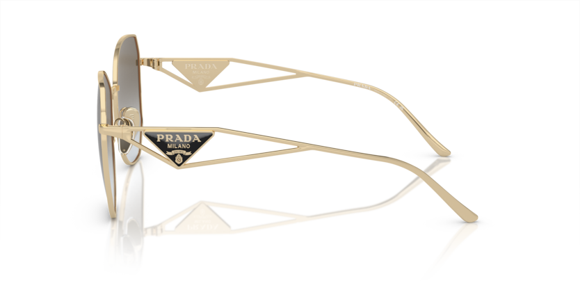 PRADA METAL IRREGULAR PALE GOLD FULL SUNGLASS