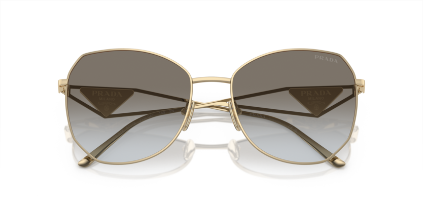 PRADA METAL IRREGULAR PALE GOLD FULL SUNGLASS