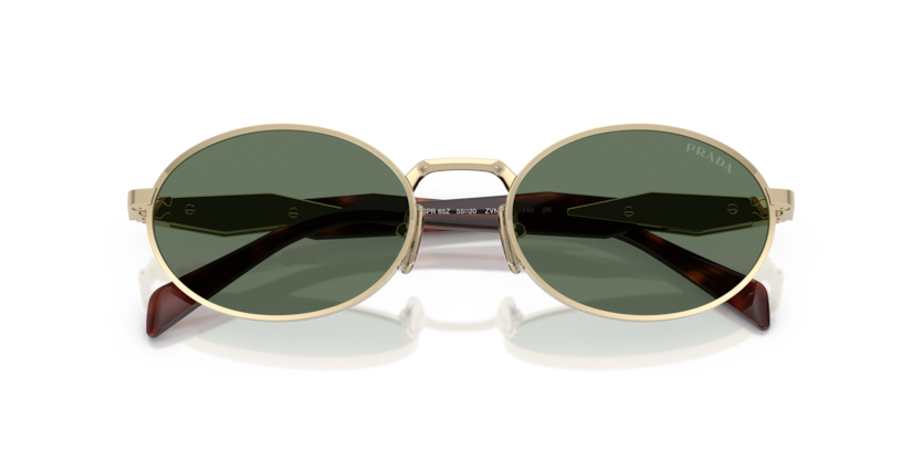 PRADA METAL OVAL PALE GOLD FULL SUNGLASS