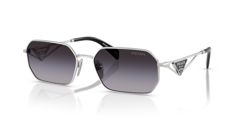 PRADA METAL IRREGULAR SILVER FULL SUNGLASS
