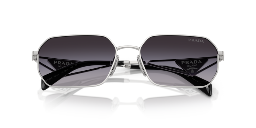PRADA METAL IRREGULAR SILVER FULL SUNGLASS