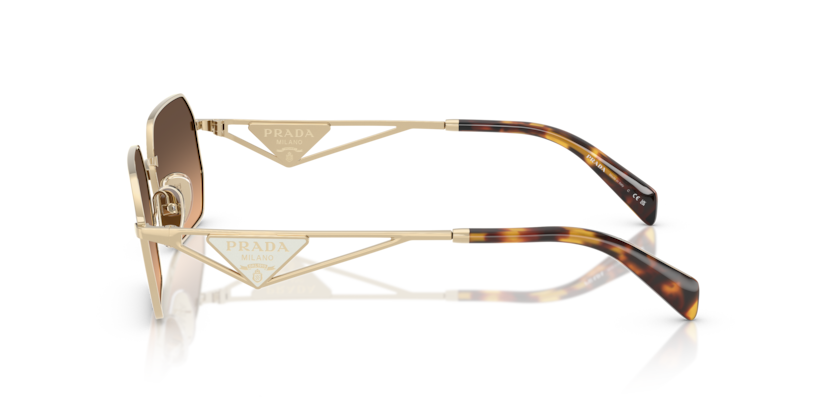PRADA METAL IRREGULAR PALE GOLD FULL SUNGLASS