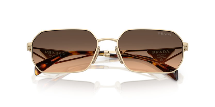 PRADA METAL IRREGULAR PALE GOLD FULL SUNGLASS