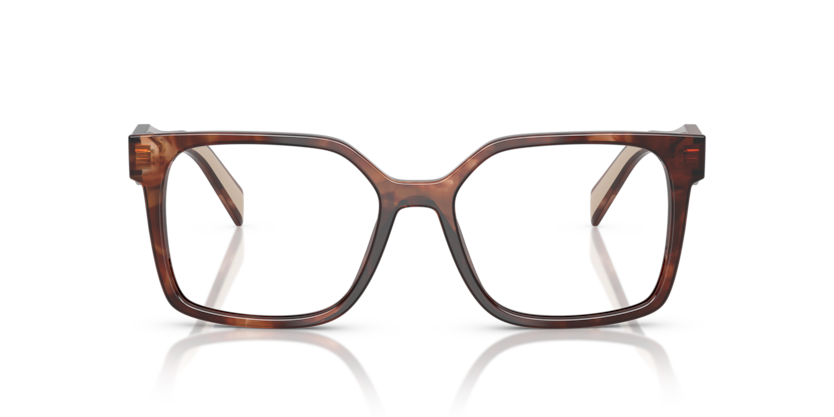 PRADA PLASTIC SQUARE CARAMEL HAVANA FULL FRAME