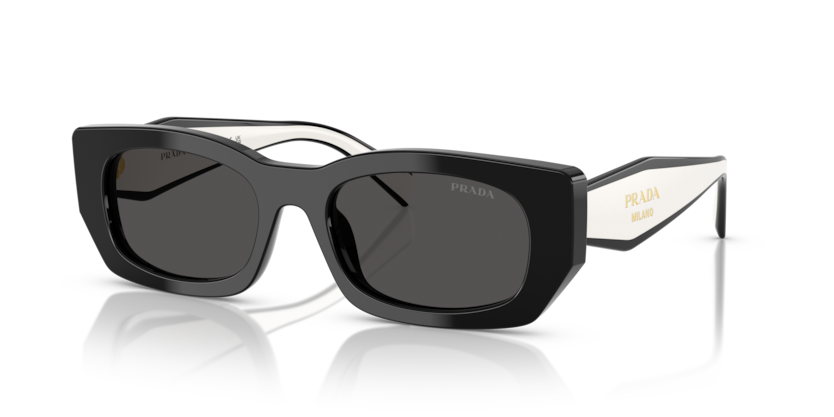 PRADA PLASTIC BLACK IRREGULAR FULL SUNGLASS