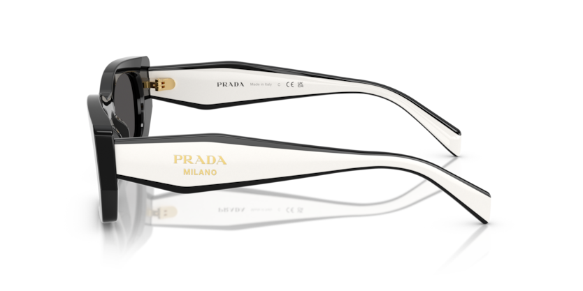 PRADA PLASTIC BLACK IRREGULAR FULL SUNGLASS
