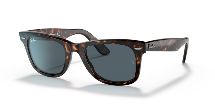 RAYBAN PLASTIC WAYFARER HAVANA BLUE SUNGLASS
