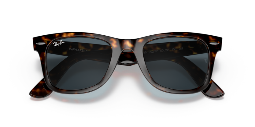 RAYBAN PLASTIC WAYFARER HAVANA BLUE SUNGLASS