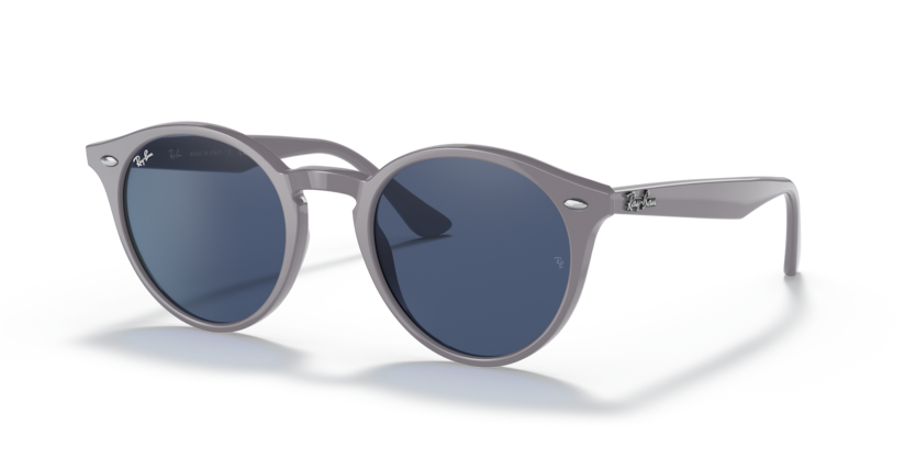 RAYBAN PLASTIC GREY ROUND FULL SUNGLASS