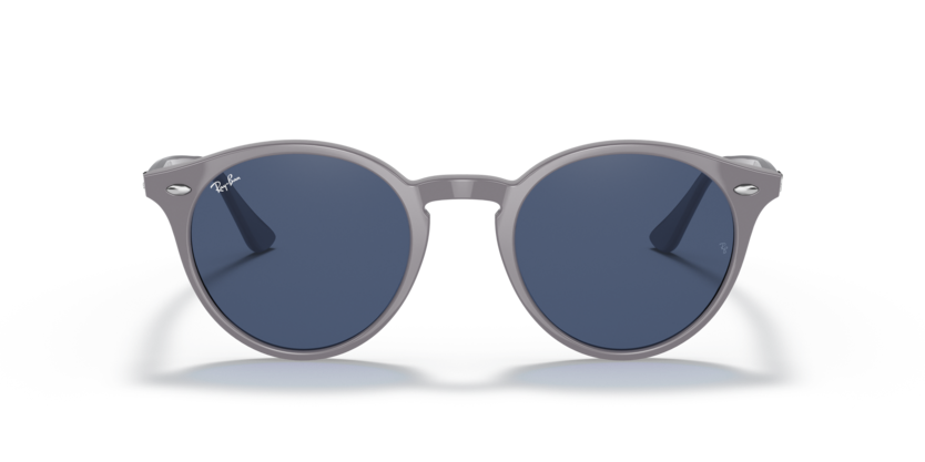 RAYBAN PLASTIC GREY ROUND FULL SUNGLASS