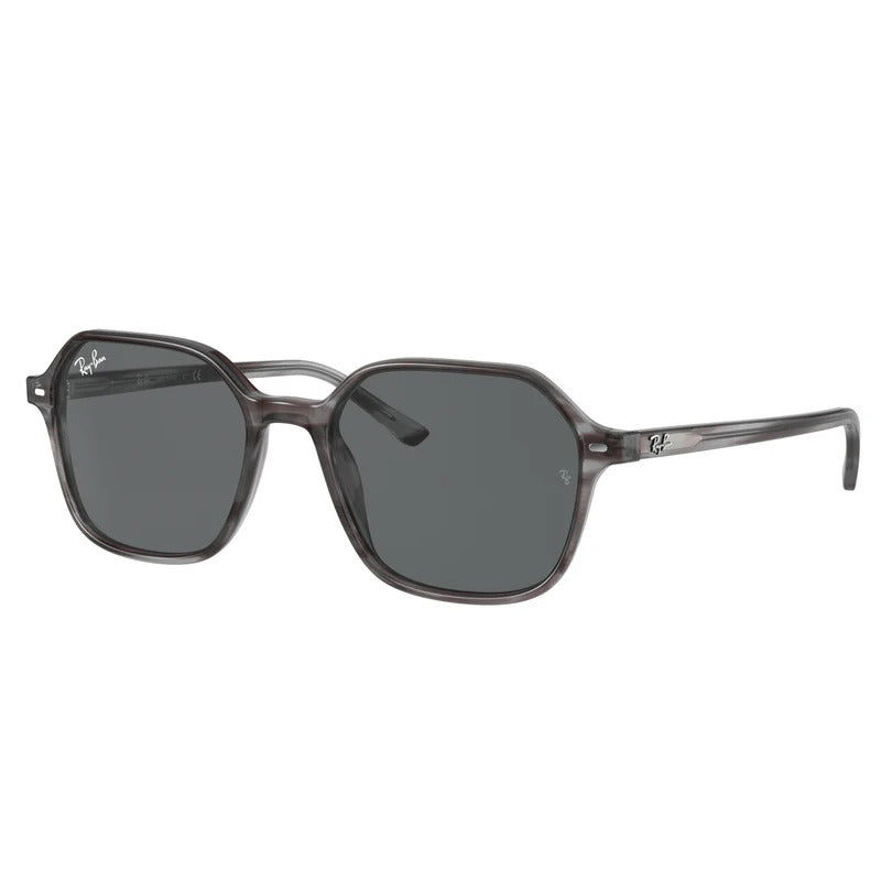 RAYBAN PLASTIC IRREGULAR GREY FULL SUNGLASS