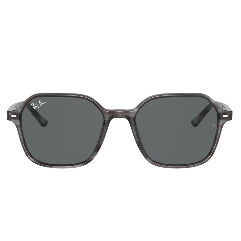 RAYBAN PLASTIC IRREGULAR GREY FULL SUNGLASS
