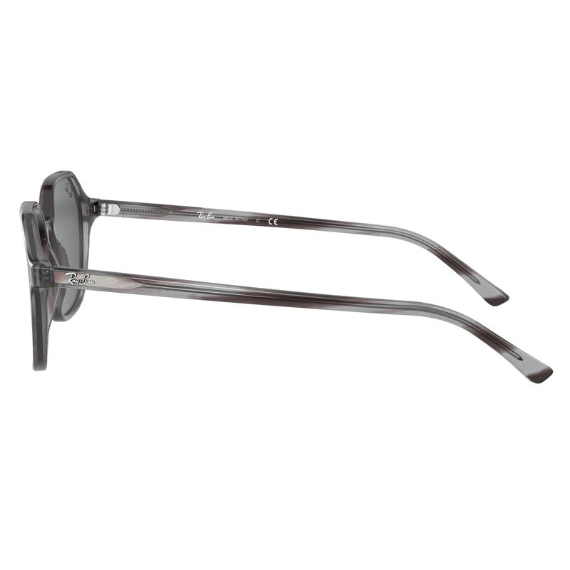 RAYBAN PLASTIC IRREGULAR GREY FULL SUNGLASS