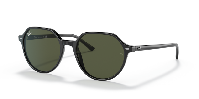 RAYBAN PLASTIC BLACK IRREGULAR FULL SUNGLASS
