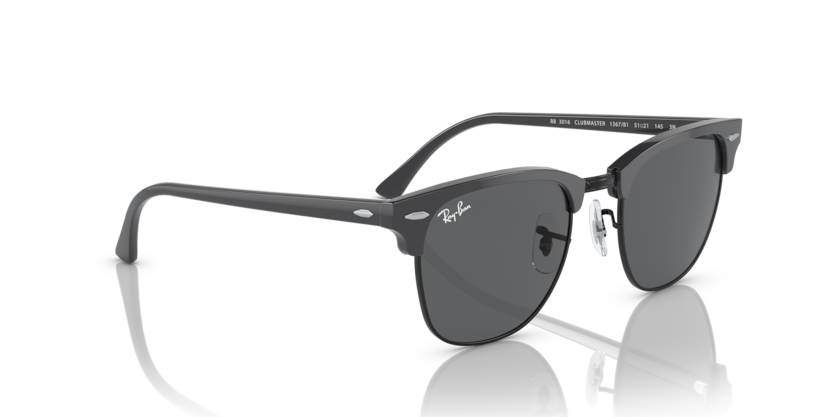 RAYBAN METAL GREY BLACK KEYMONT FULL SUNGLASS – Gala Optics