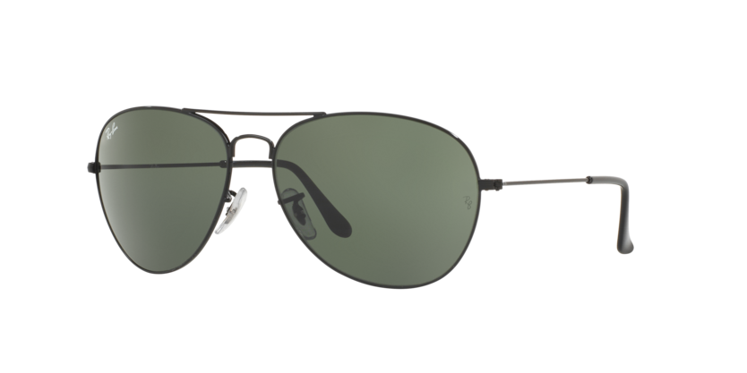 RAYBAN METAL DB AVIATOR BLACK GREEN FULL SUNGLASS