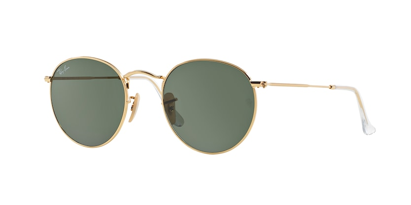 RAYBAN METAL ROUND ARISTA GOLD FULL SUNGLASS