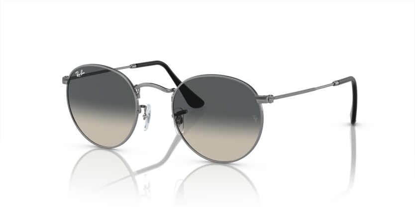 RAYBAN METAL ROUND GUNMETAL FULL SUNGLASS