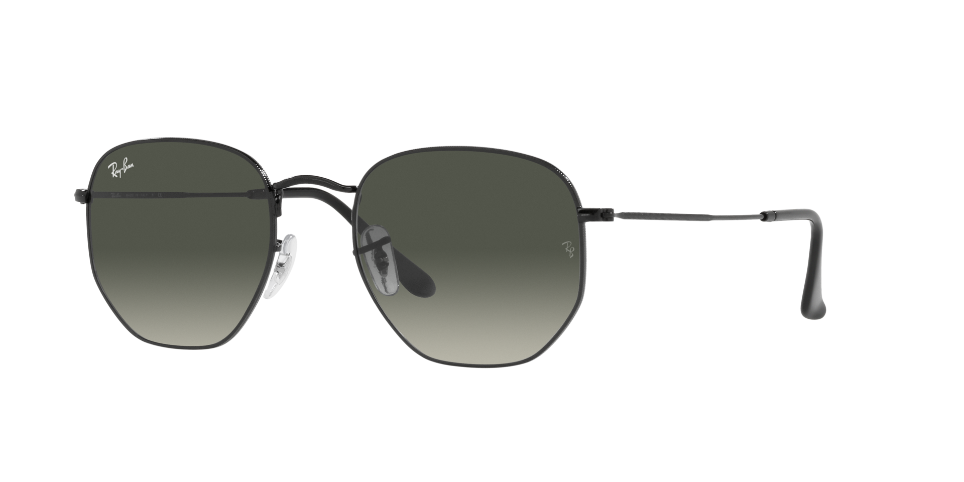 RAYBAN METAL GREY GRADDLE HAXAGON SUNGLASS