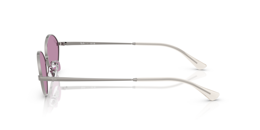 RAYBAN METAL GUNMETAL OVAL FULL SUNGLASS