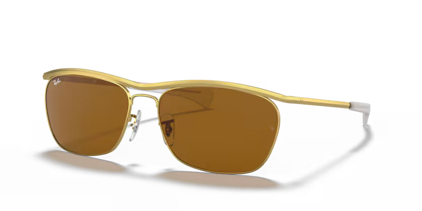 RAYBAN METAL SQUARE GOLD FULL SUNGLASS