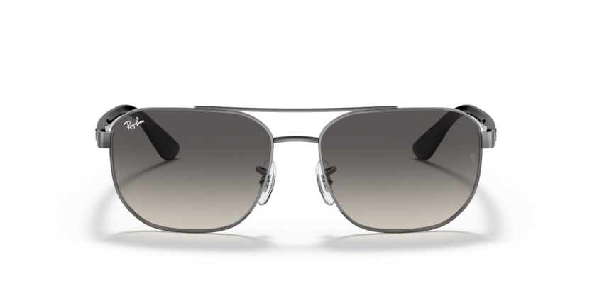 RAYBAN METAL IRREGULAR GUNMETAL FULL SUNGLASS