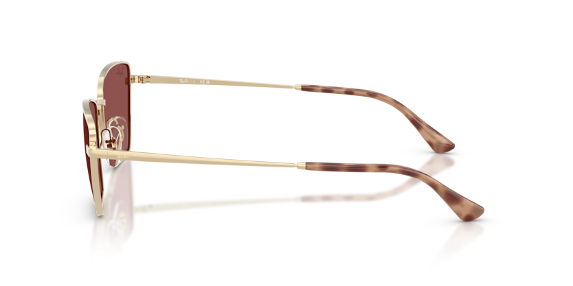 RAYBAN METAL PALE GOLD IRREGULAR FULL SUNGLASS