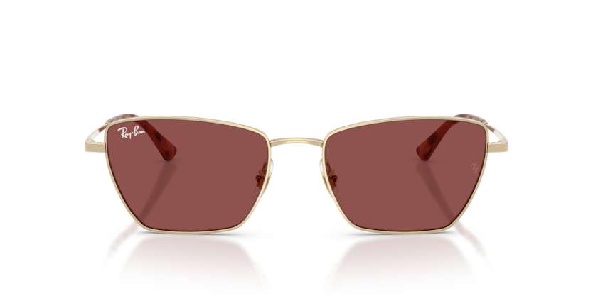 RAYBAN METAL PALE GOLD IRREGULAR FULL SUNGLASS