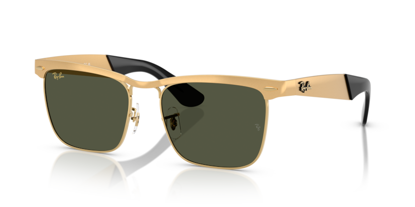 RAYBAN METAL SQUARE MATTE GOLD FULL SUNGLASS