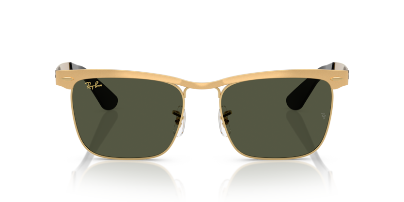 RAYBAN METAL SQUARE MATTE GOLD FULL SUNGLASS