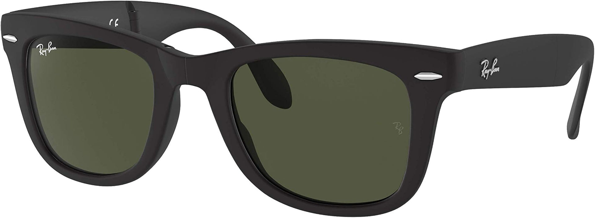 RAYBAN PLASTIC SQUARE MATTE BLACK FULL SUNGLASS
