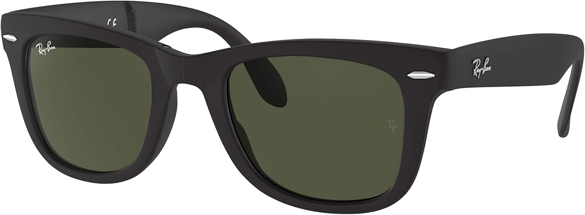 RAYBAN PLASTIC SQUARE MATTE BLACK FULL SUNGLASS