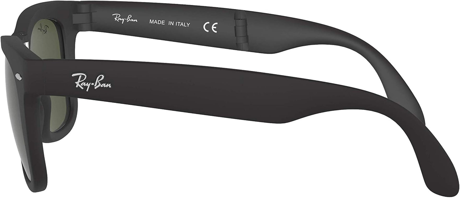 RAYBAN PLASTIC SQUARE MATTE BLACK FULL SUNGLASS