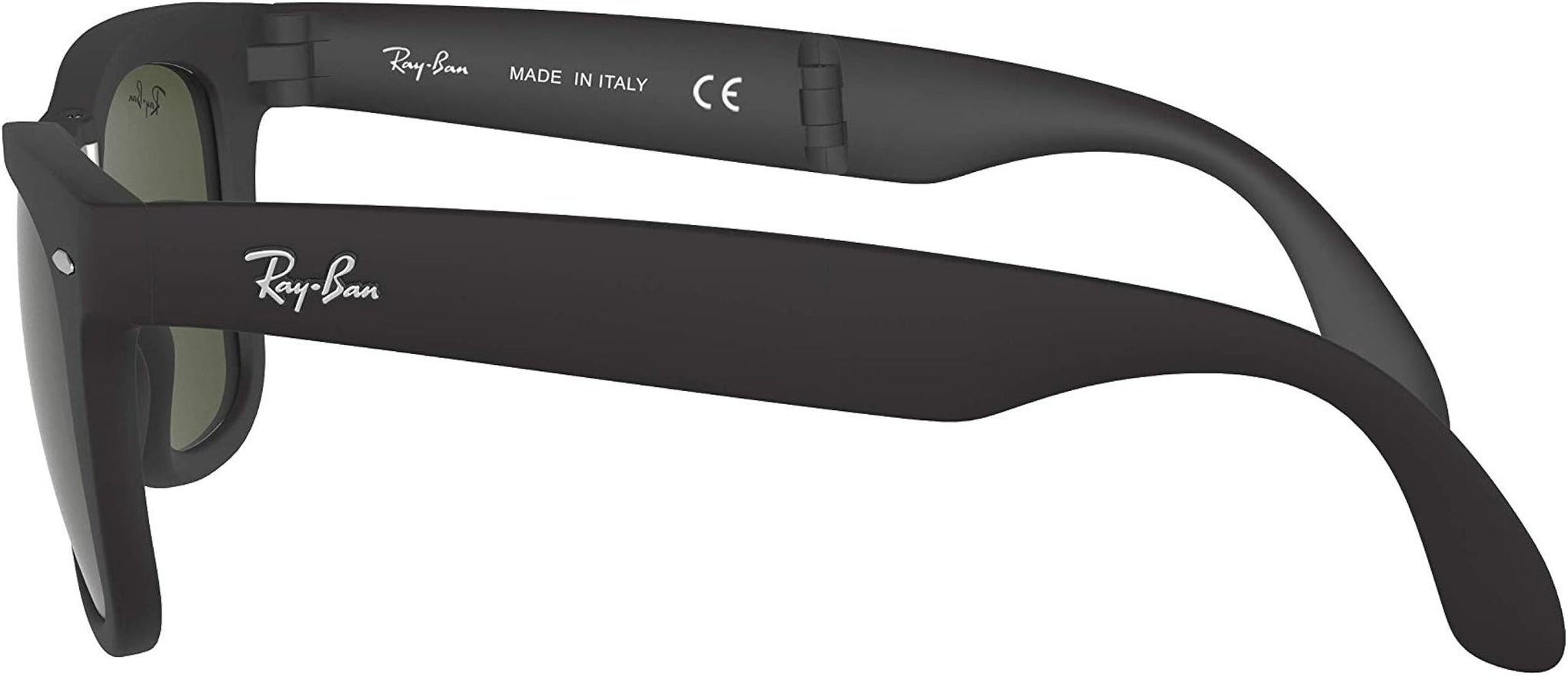 RAYBAN PLASTIC SQUARE MATTE BLACK FULL SUNGLASS