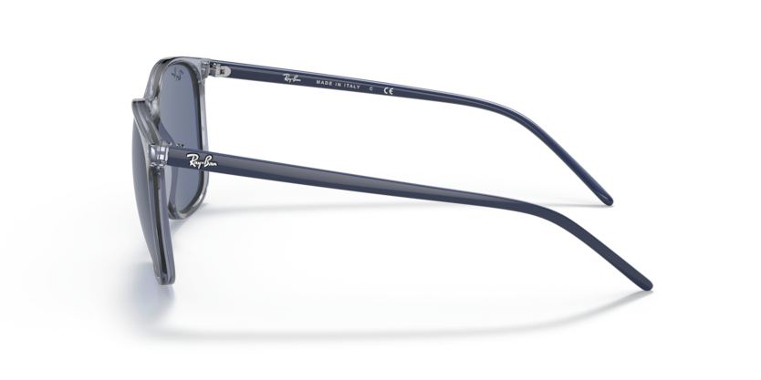 RAYBAN PLASTIC SQUARE TRANSPARENT BLUE FULL SUNGLASS
