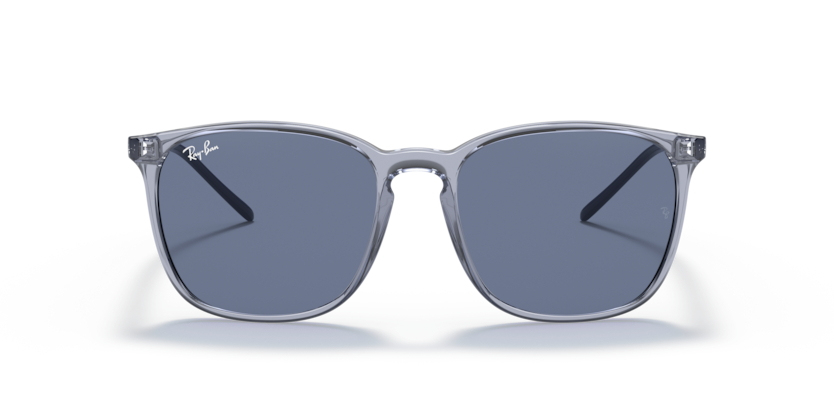 RAYBAN PLASTIC SQUARE TRANSPARENT BLUE FULL SUNGLASS