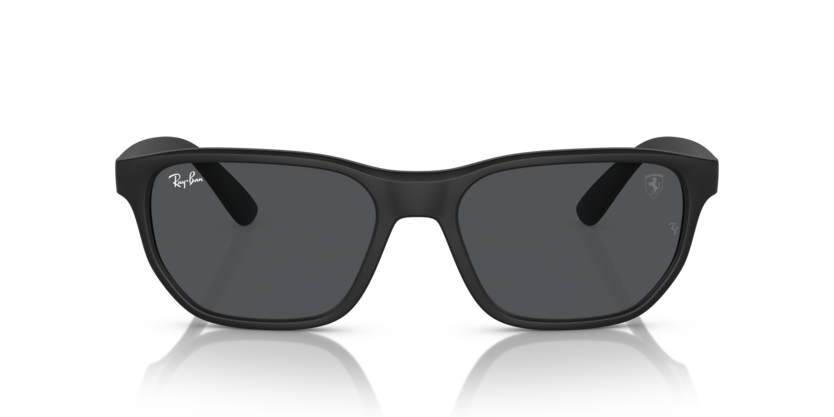 RAYBAN PLASTIC RECTANGLE BLACK FULL SUNGLASS