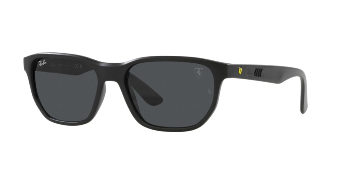 RAYBAN PLASTIC RECTANGLE BLACK FULL SUNGLASS