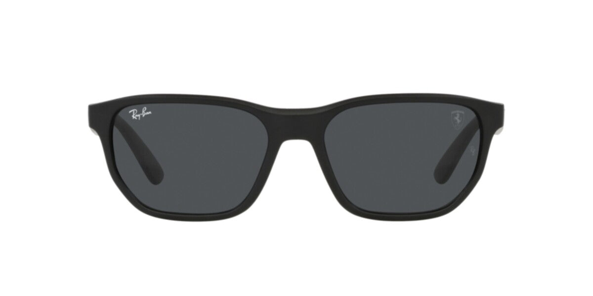 RAYBAN PLASTIC RECTANGLE BLACK FULL SUNGLASS