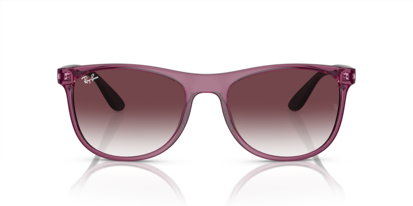 RAYBAN PLASTIC SQUARE TRANSPARENT PINK FULL SUNGLASS