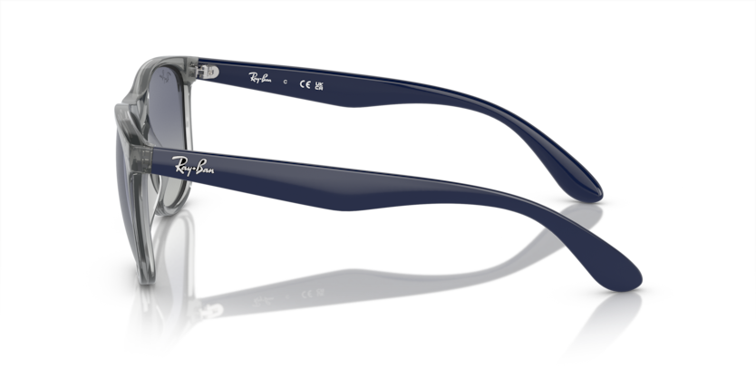 RAYBAN PLASTIC SQUARE TRANSPARENT GRY FULL SUNGLASS