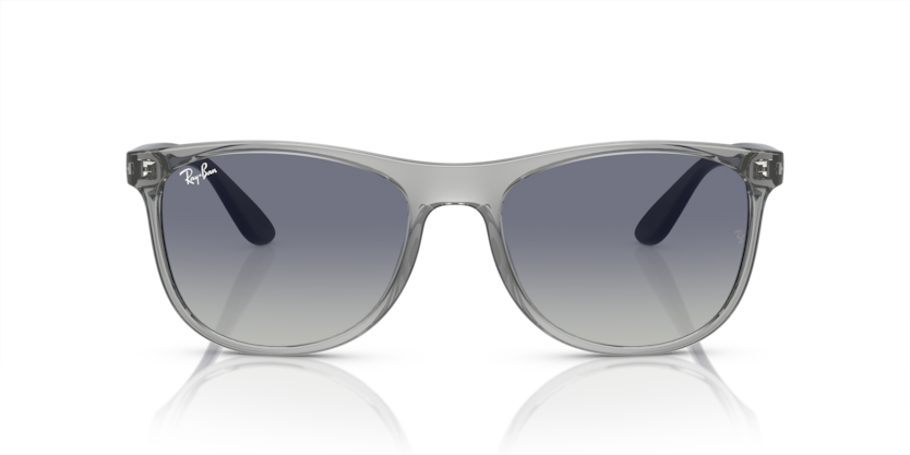 RAYBAN PLASTIC SQUARE TRANSPARENT GRY FULL SUNGLASS
