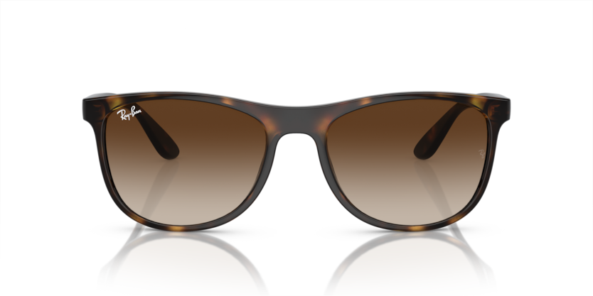 RAYBAN PLASTIC HAVANA SQUARE FULL SUNGLASS