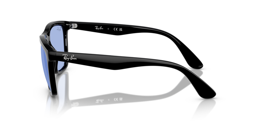 RAYBAN PLASTIC SQUARE BLACK BLUE FULL SUNGLASS