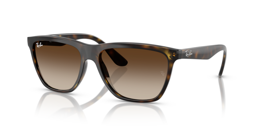 RAYBAN PLASTIC BLACK HAVANA WAYFARER FULL SUNGLASS